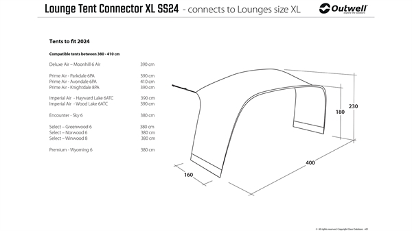 Outwell Lounge-Zeltverbinder XL